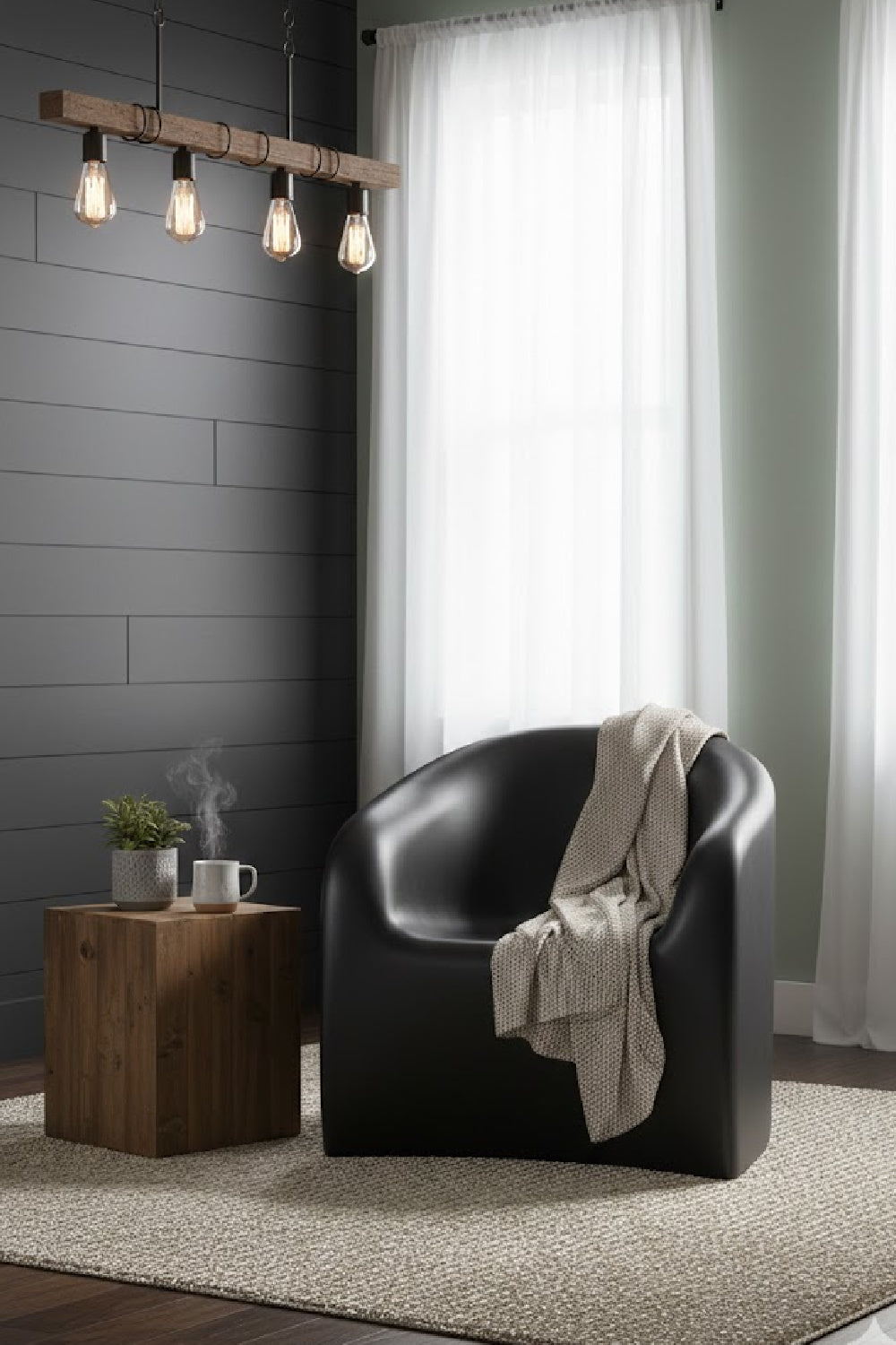 Molded Concrete Indoor/Outdoor Lounge Chair by Splendido Orson Accent Chair, alternate view 11