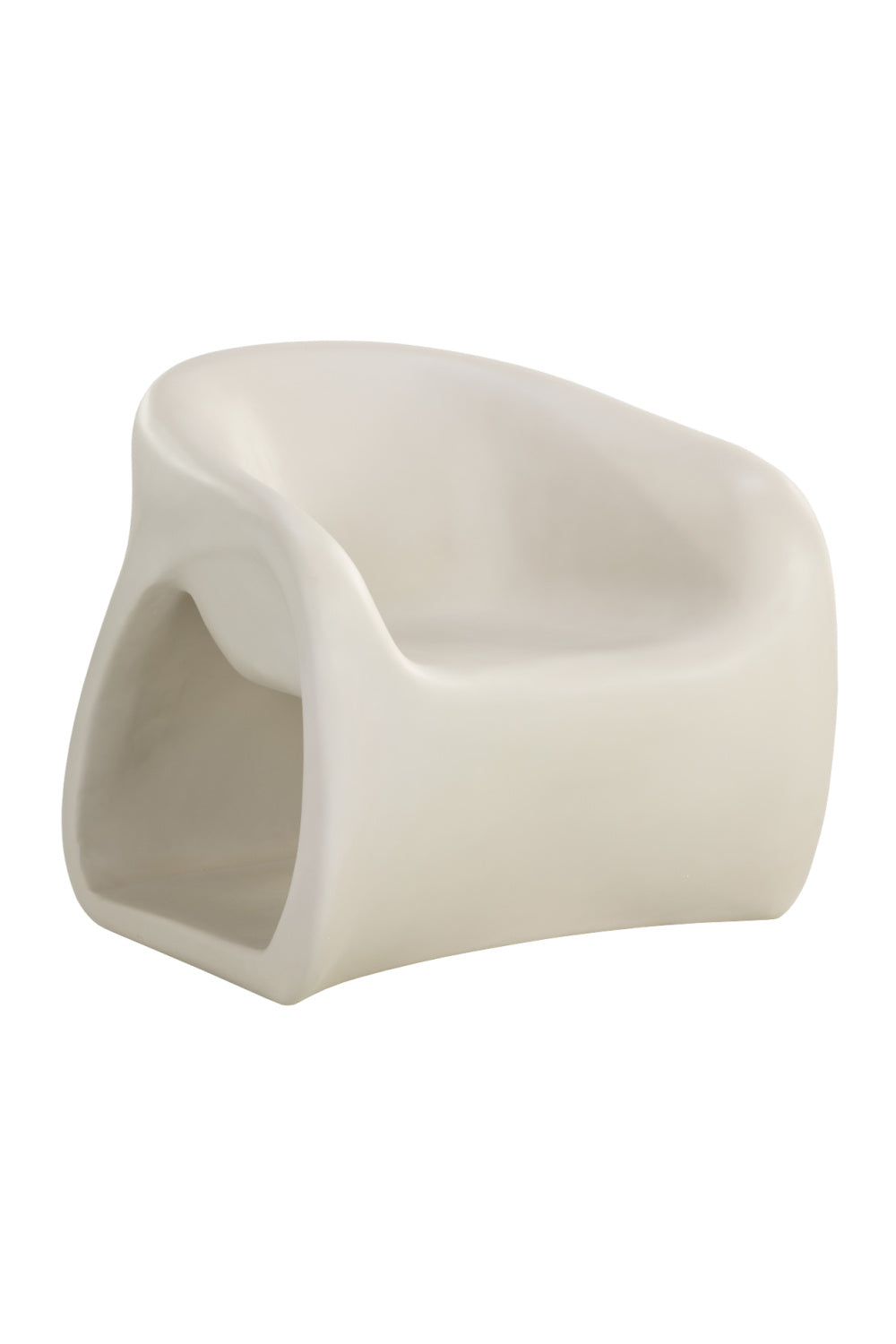 Molded Concrete Indoor/Outdoor Lounge Chair by Splendido Orson Accent Chair