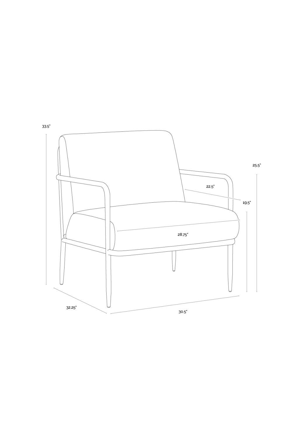 Hammered Brass Leather Lounge Chair by Splendido Lathan Accent Chair, alternate view 23