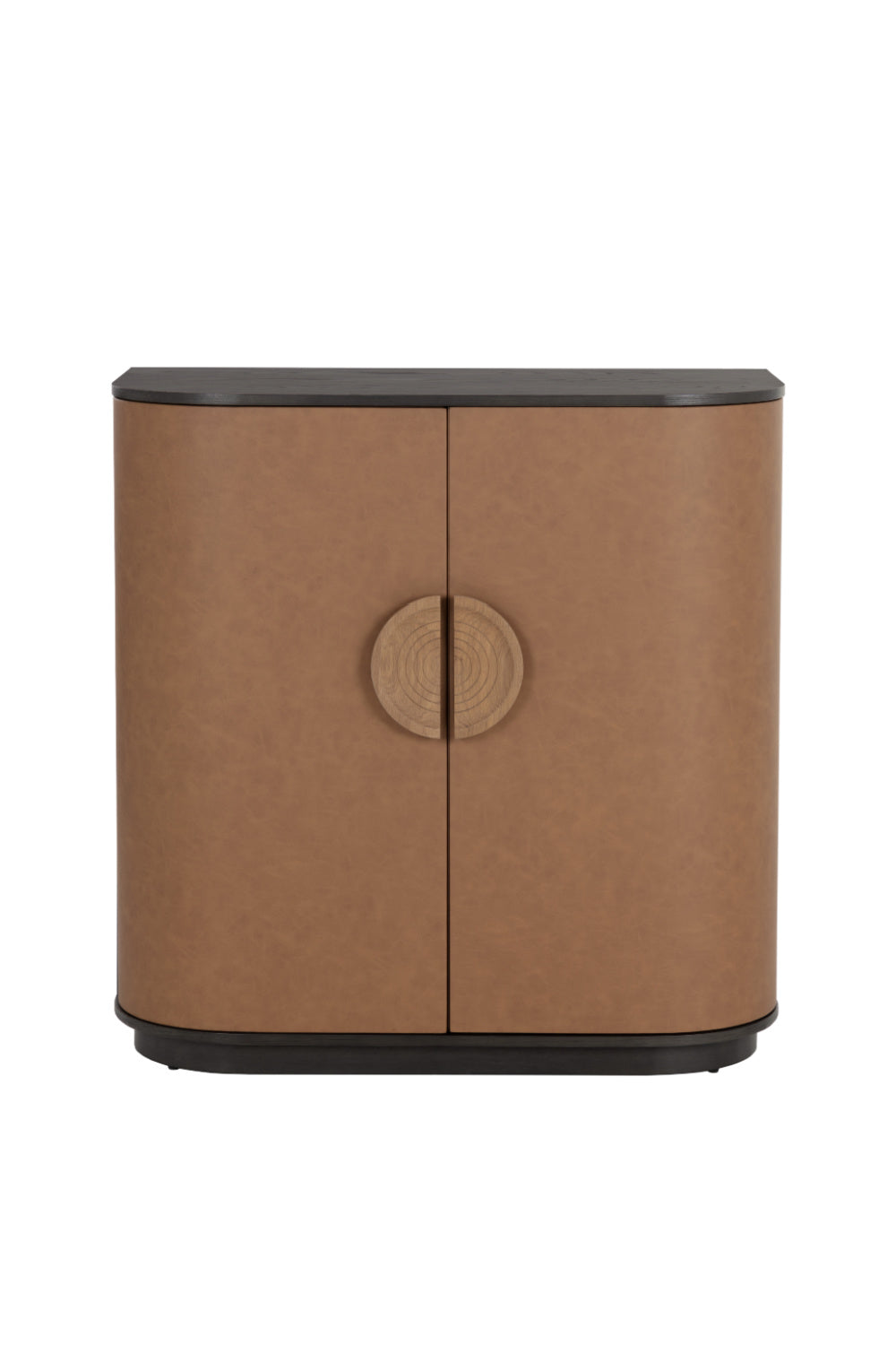 Smoked Acacia 2-Door Bar Cabinet by Splendido Dresden Wine Cabinet