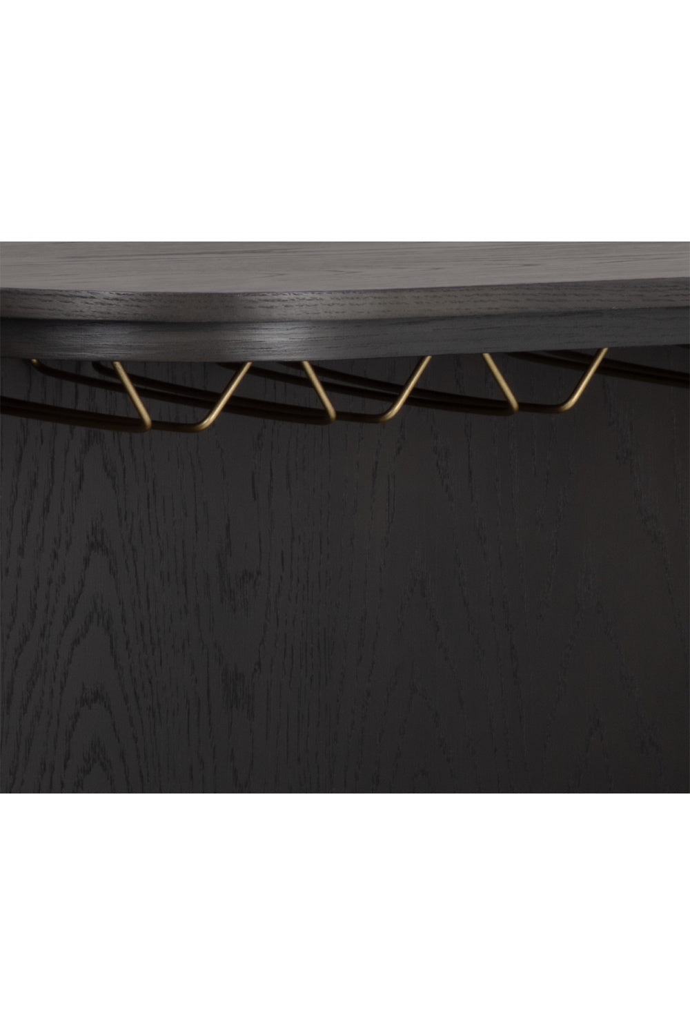 Smoked Acacia 2-Door Bar Cabinet by Splendido Dresden Wine Cabinet, alternate view 9