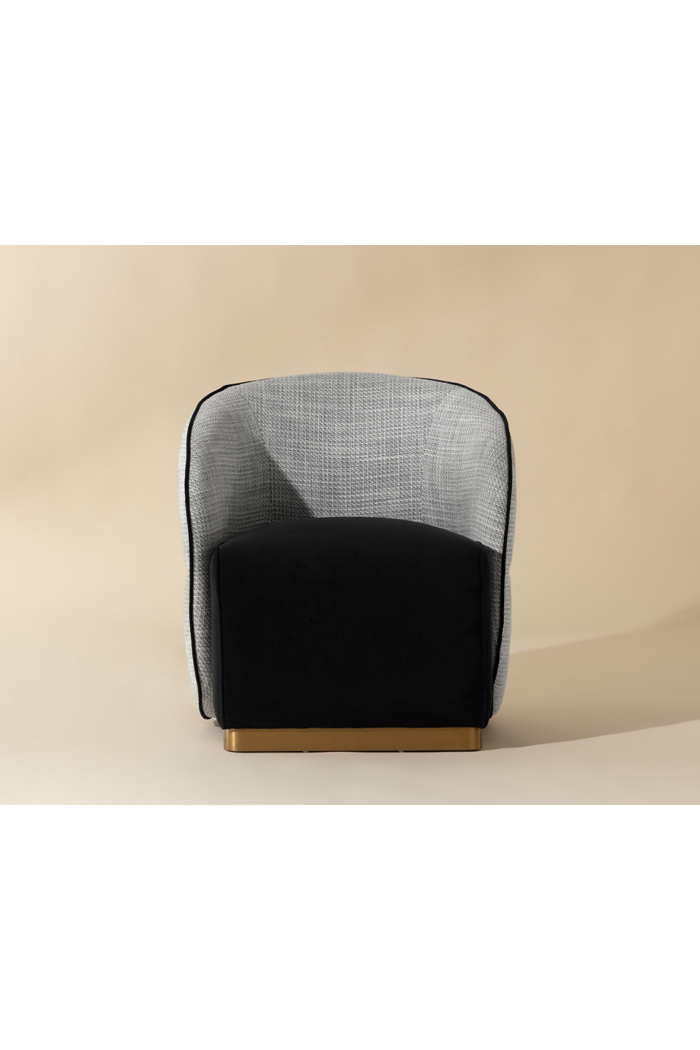White Back Curved Lounge Chair by Splendido Fatina Accent Chair, alternate view 8