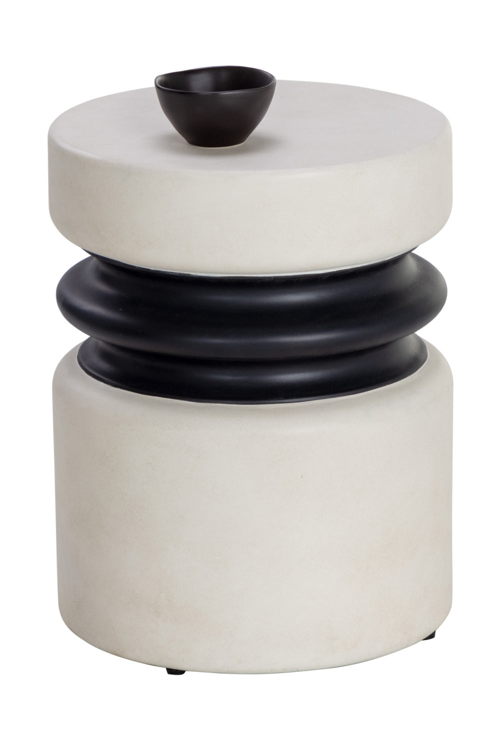 White Indoor/Outdoor End Table by Splendido Sumie Side Table, alternate view 3