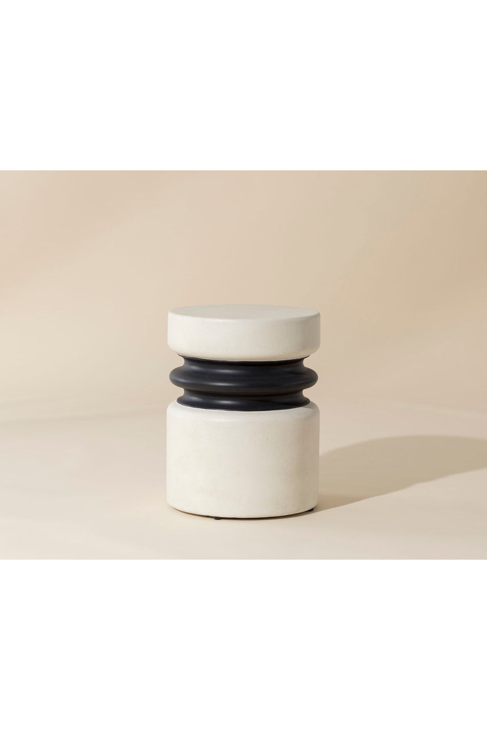 White Indoor/Outdoor End Table by Splendido Sumie Side Table, alternate view 5