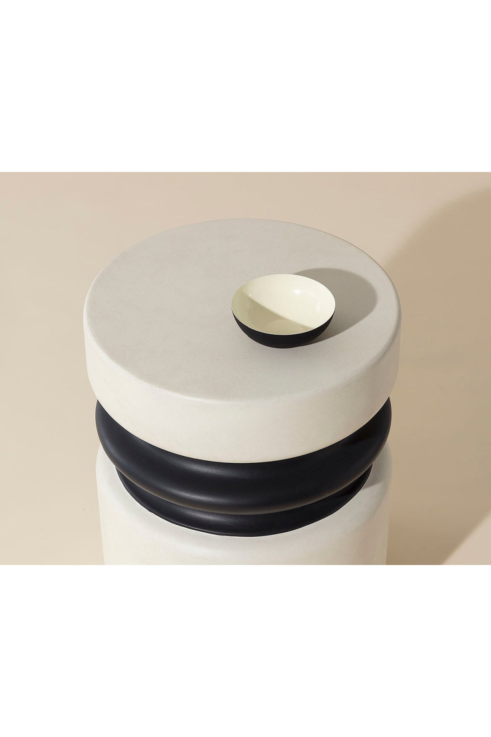 White Indoor/Outdoor End Table by Splendido Sumie Side Table, alternate view 7