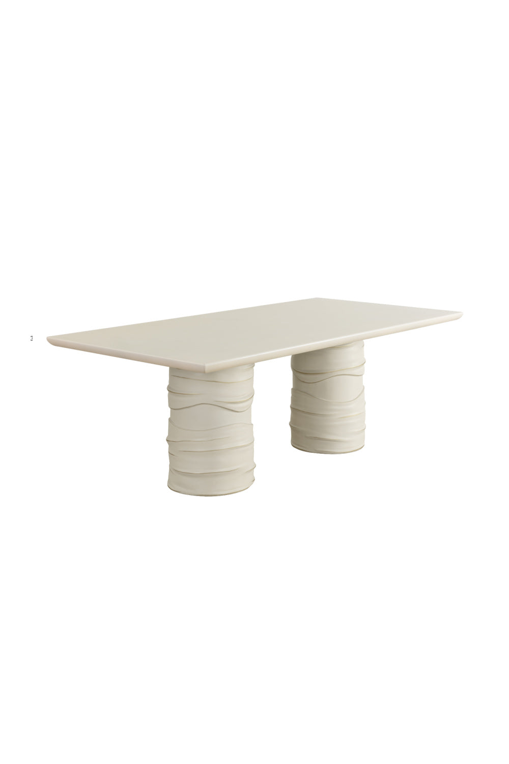 Cream Rectangular Indoor/Outdoor Dining Table by Splendido Alanya, alternate view 3