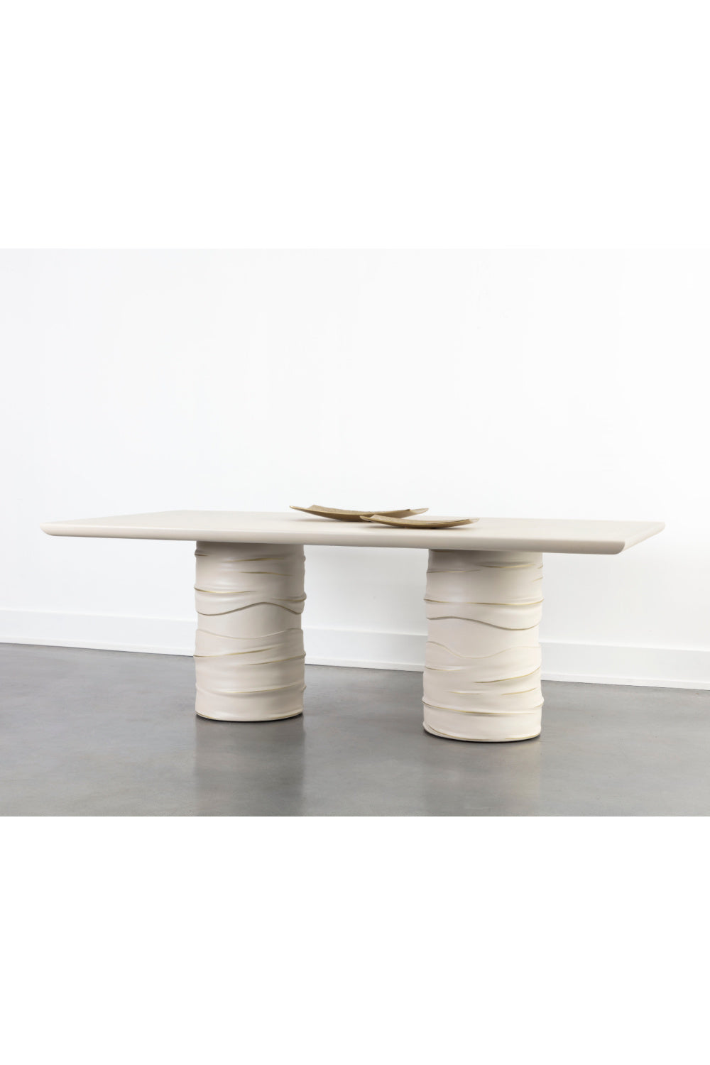 Cream Rectangular Indoor/Outdoor Dining Table by Splendido Alanya, alternate view 5