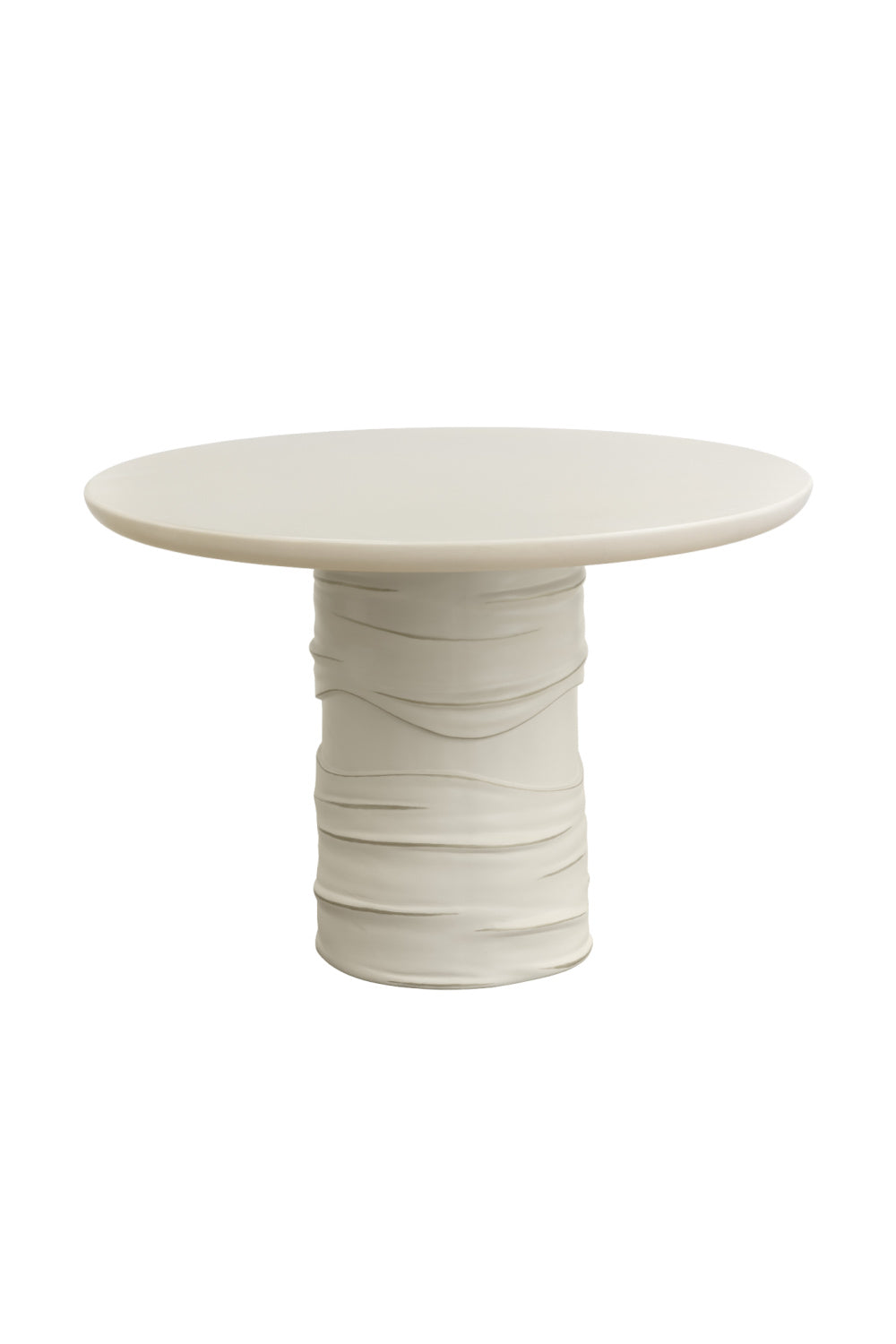 Cream Round Indoor/Outdoor Dining Table by Splendido Alanya