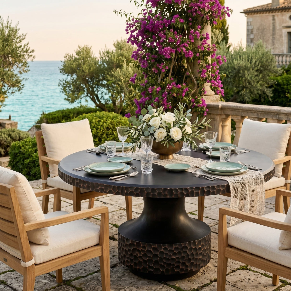 Black Concrete Indoor/Outdoor Dining Table by Splendido Brando, alternate view 2
