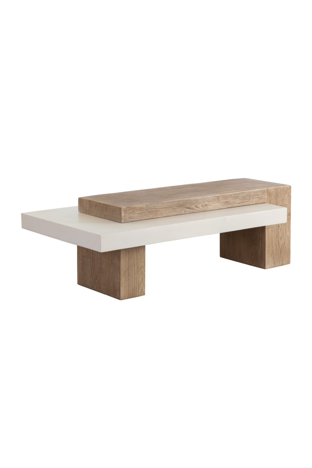 Rectangular Timber-Effect Indoor/Outdoor Coffee Table by Splendido Herriot, alternate view 3