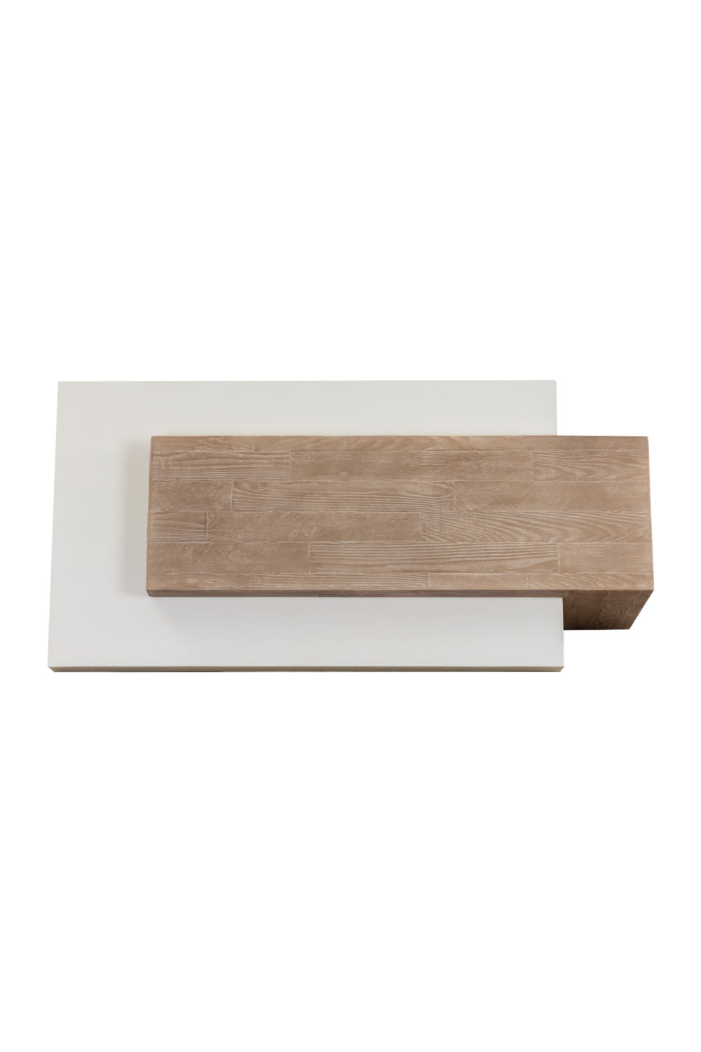 Rectangular Timber-Effect Indoor/Outdoor Coffee Table by Splendido Herriot, alternate view 4