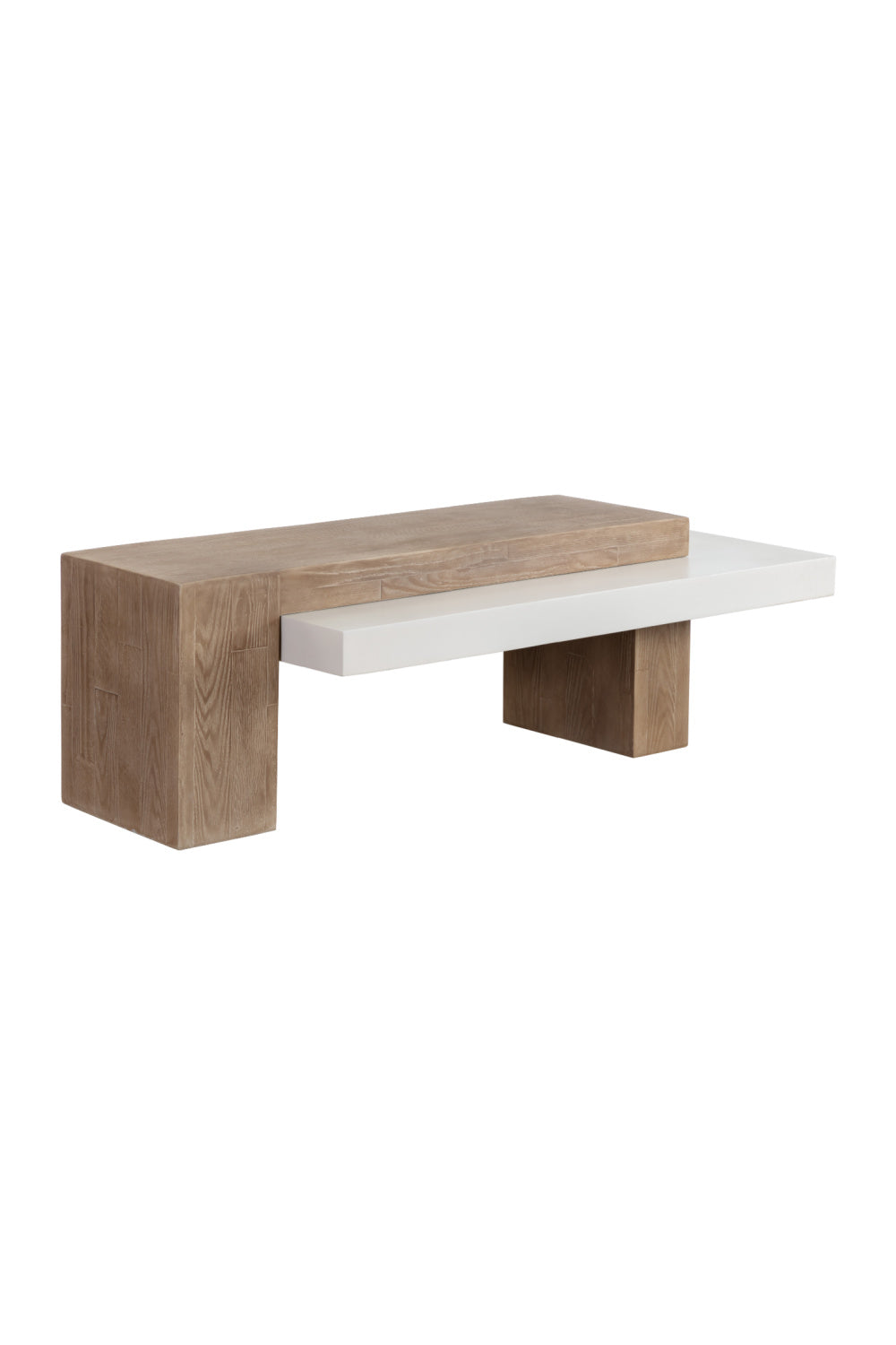 Rectangular Timber-Effect Indoor/Outdoor Coffee Table by Splendido Herriot, alternate view 5