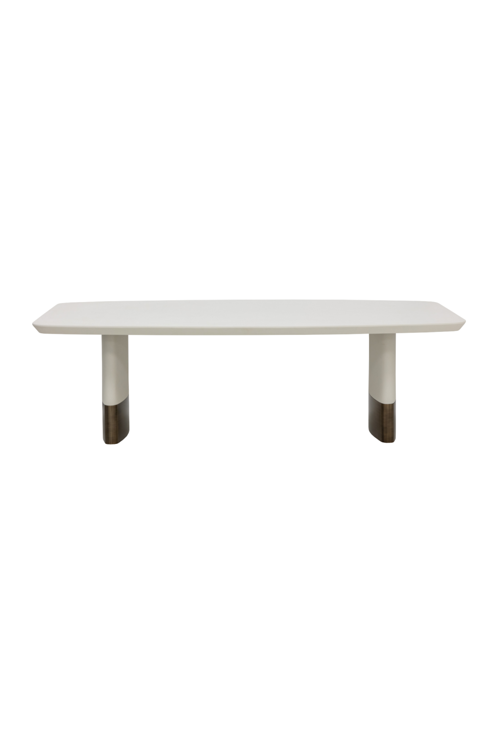 Cream Leather Look Dining Table by Splendido Calida