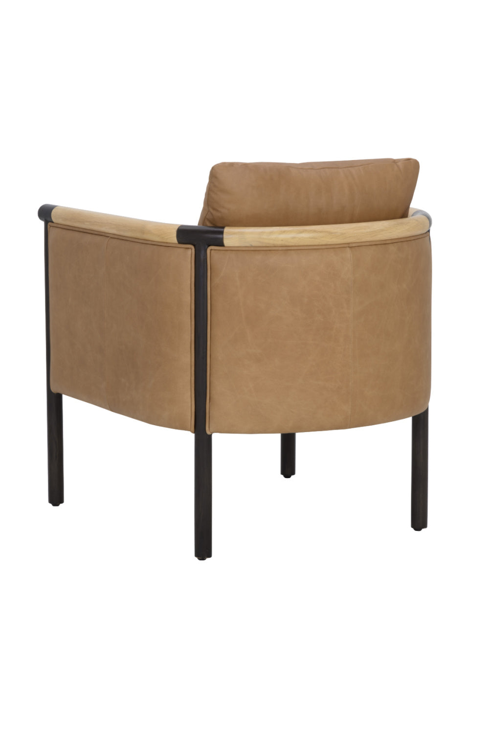 Curved Wood Frame Lounge Chair by Splendido Wilder Accent Chair, alternate view 11