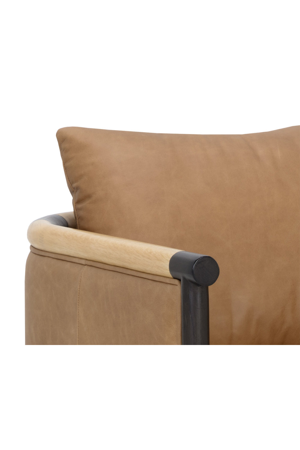 Curved Wood Frame Lounge Chair by Splendido Wilder Accent Chair, alternate view 13