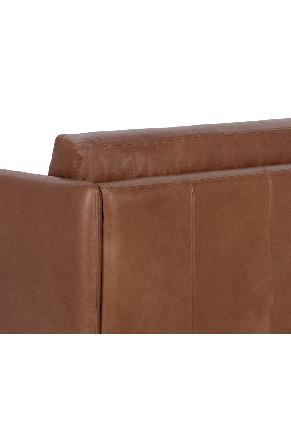 Oak Wood Frame Leather Sofa by Splendido Saul, alternate view 7