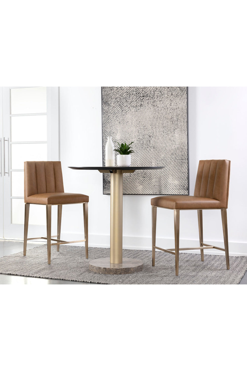 Contemporary Metal Frame Counter Stool by Splendido Wilbur, alternate view 32