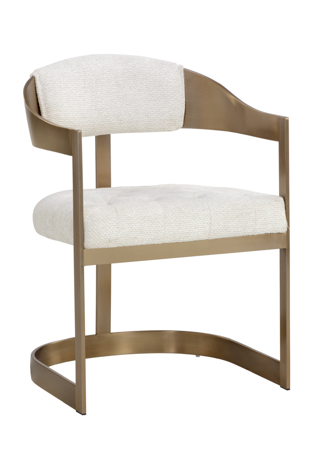 Antique Brass Framed Dining Chair by Splendido Beaumont, alternate view 3