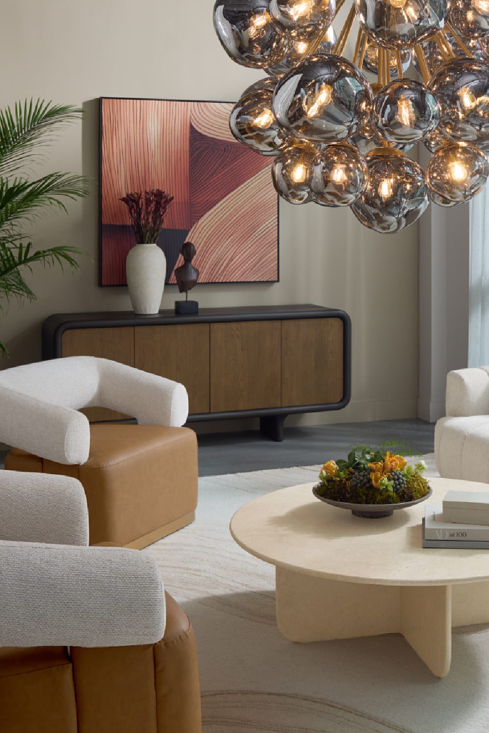 Two-Toned Swivel Lounge Chair by Splendido Aggie Accent Chair, alternate view 2