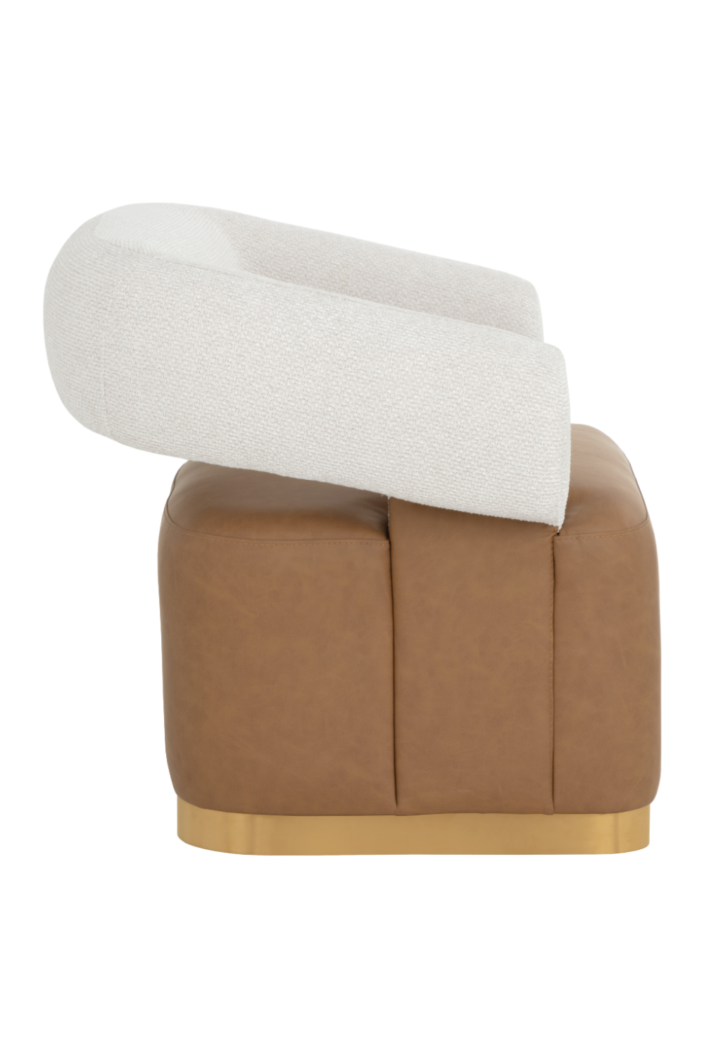 Two-Toned Swivel Lounge Chair by Splendido Aggie Accent Chair, alternate view 4