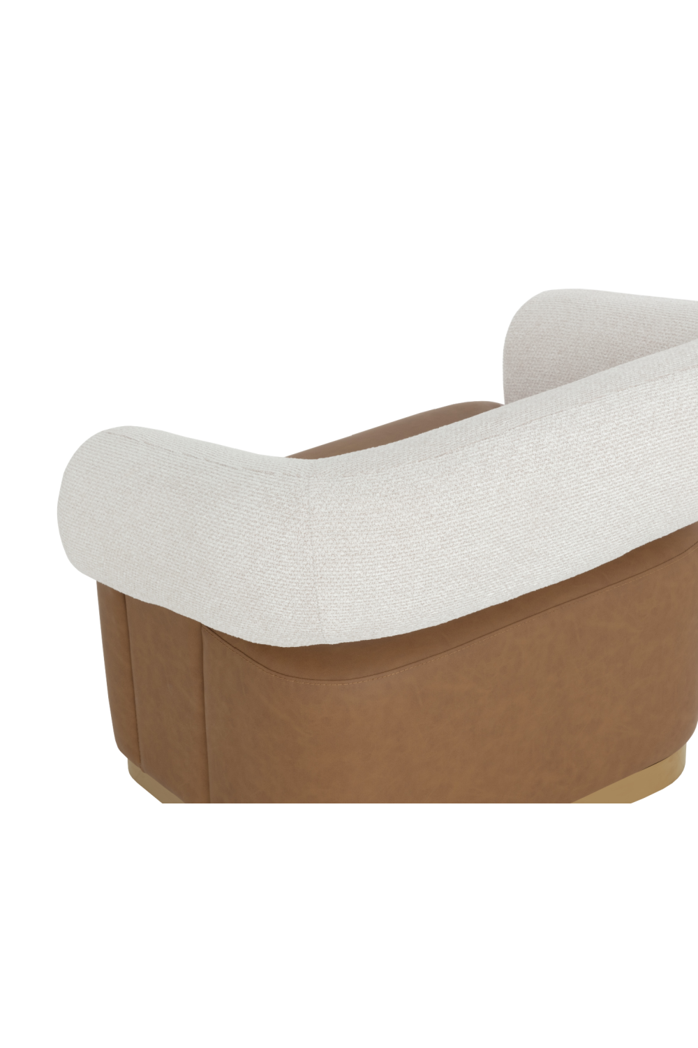 Two-Toned Swivel Lounge Chair by Splendido Aggie Accent Chair, alternate view 6