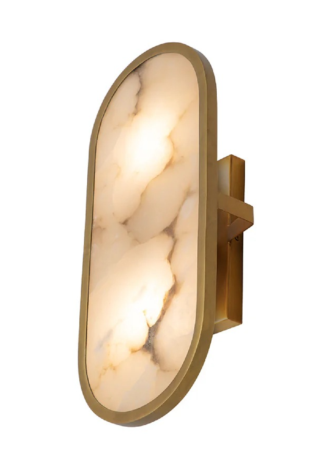 Oval Alabaster Wall Lamp by Splendido Sidra