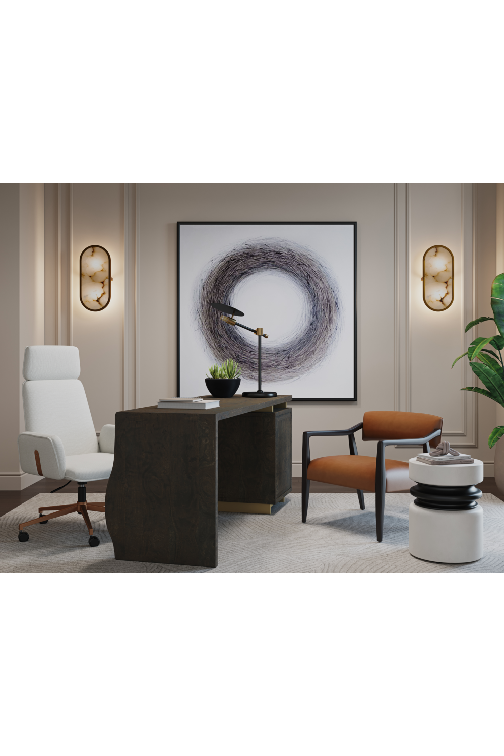 Oval Alabaster Wall Lamp by Splendido Sidra, alternate view 7