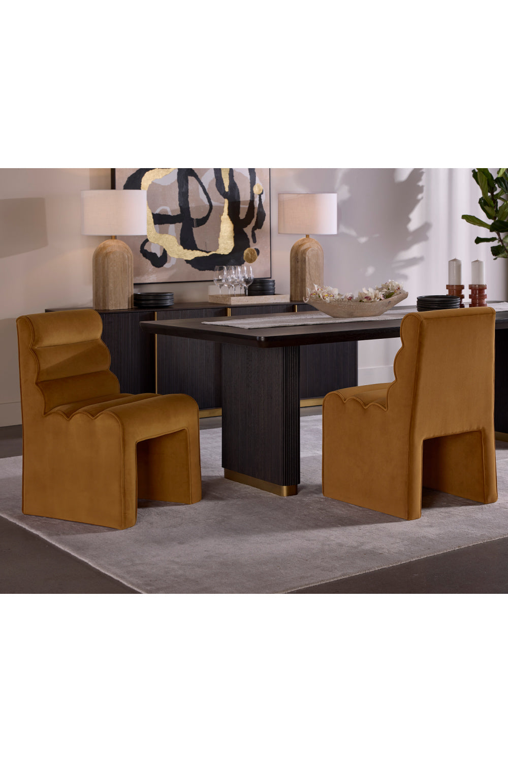 Arched Beige Travertine Table Lamp by Splendido Ancona, alternate view 7