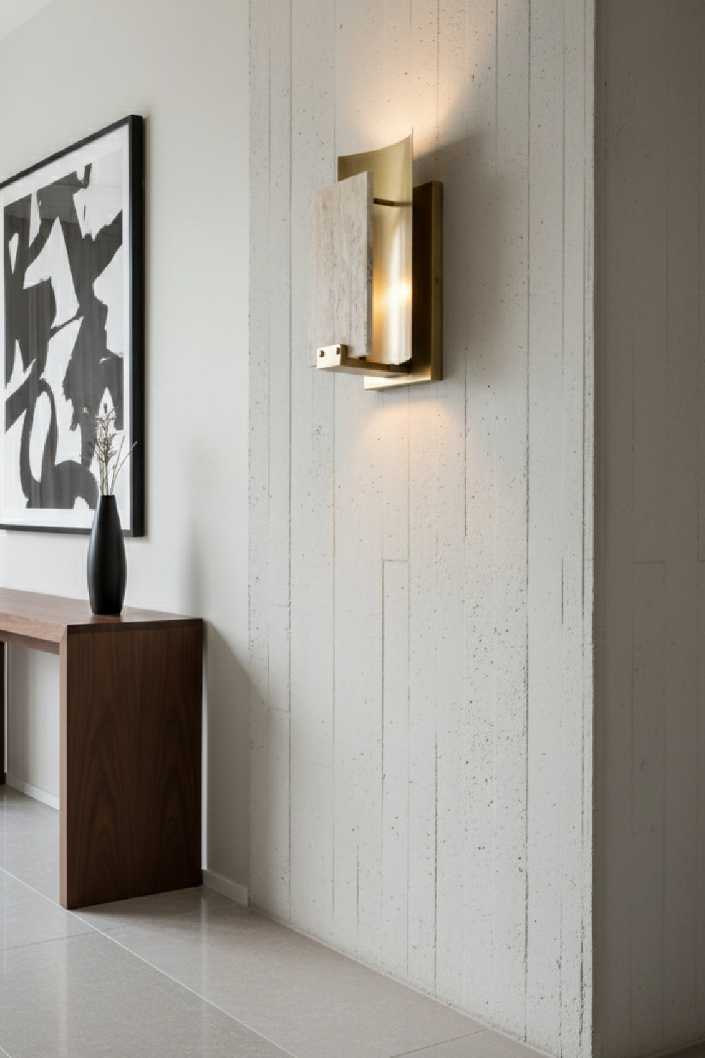 Travertine Wall Lamp by Splendido Ciana, alternate view 2