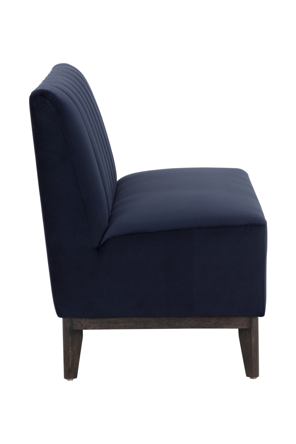 Blue Tufted-Back Banquette by Splendido Kosova Sofa, alternate view 4