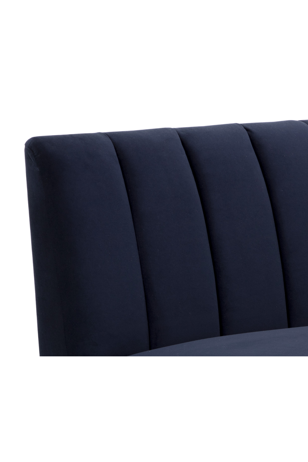 Blue Tufted-Back Banquette by Splendido Kosova Sofa, alternate view 6