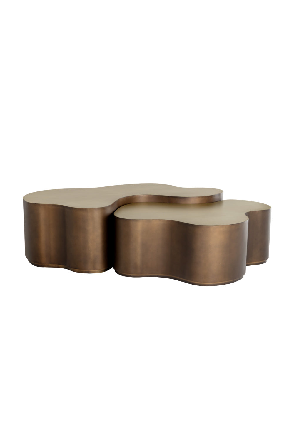 Antique Brass Nesting Coffee Tables by Splendido Boise