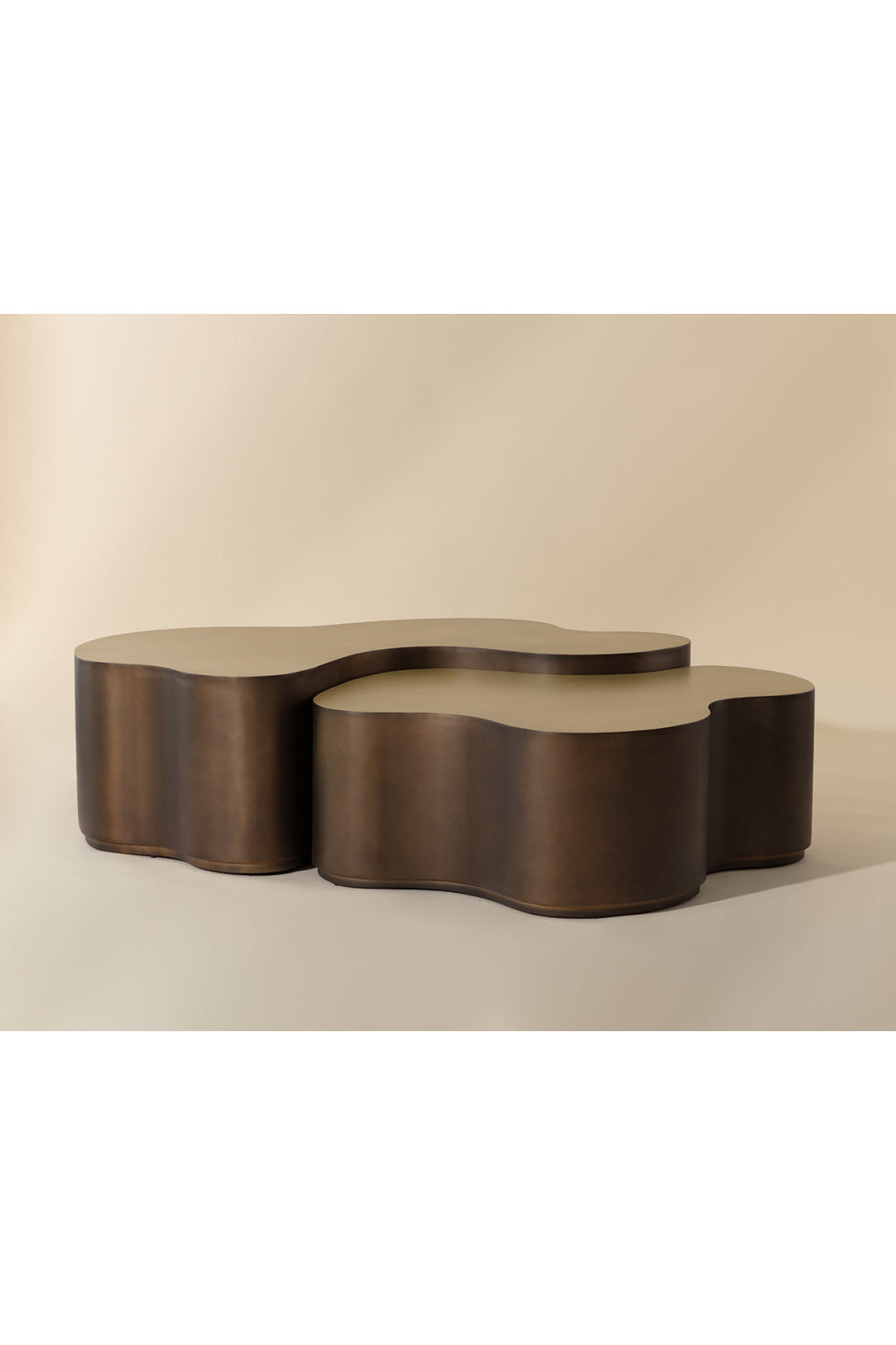 Antique Brass Nesting Coffee Tables | Splendido Boise | Oroa.com