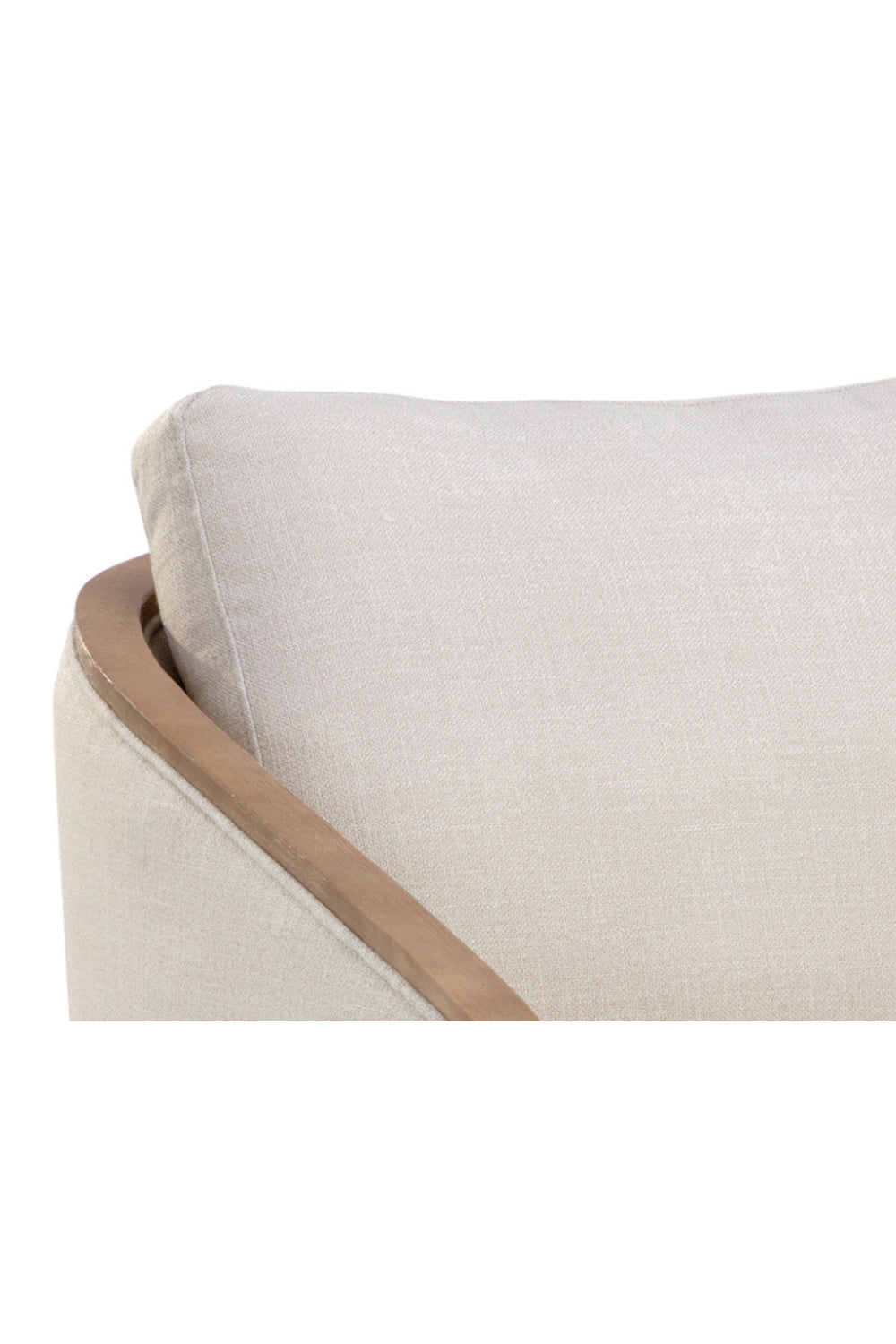 Birch Wood Frame Swivel Chair by Splendido Tasia Accent Chair, alternate view 6