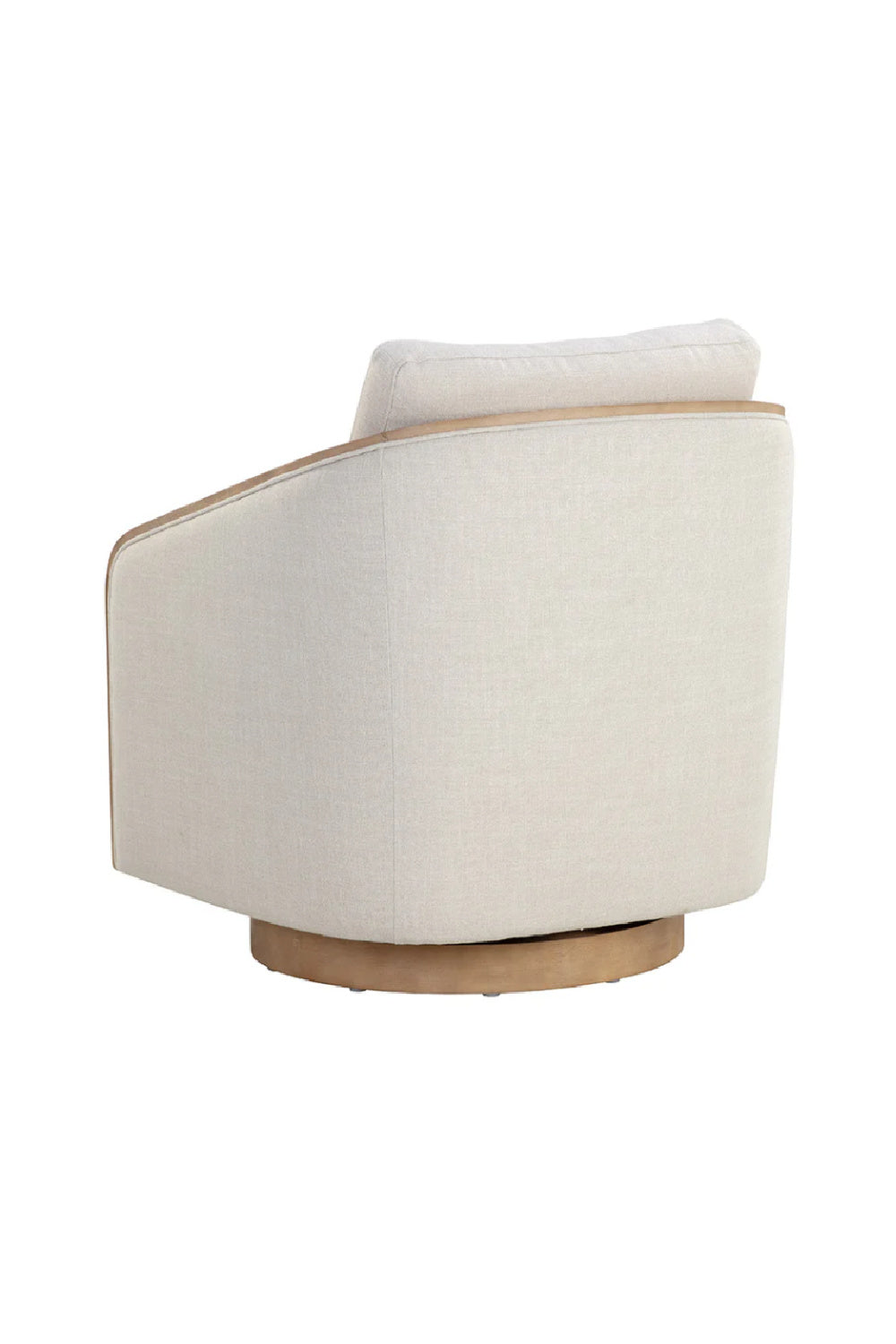 Birch Wood Frame Swivel Chair by Splendido Tasia Accent Chair, alternate view 5