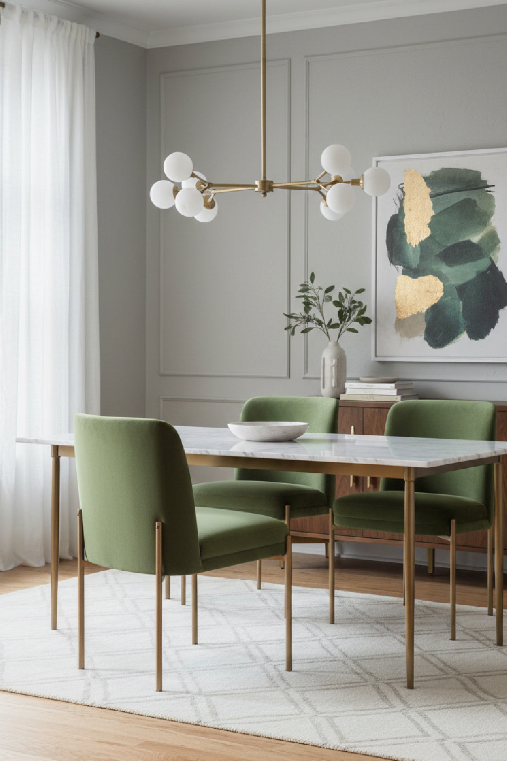 Textured Fabric Dining Chair by Splendido Richie, alternate view 11