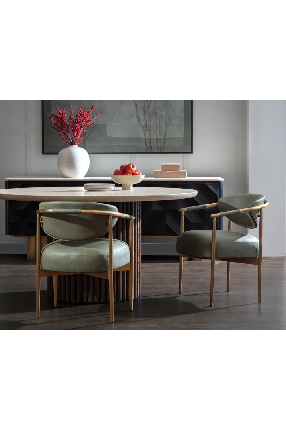 Faceted Black 4-Door Sideboard by Splendido Lautrec, alternate view 9