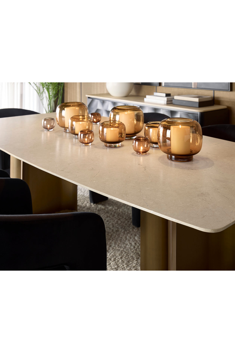 Cream Marble Dining Table by Splendido Astara, alternate view 9