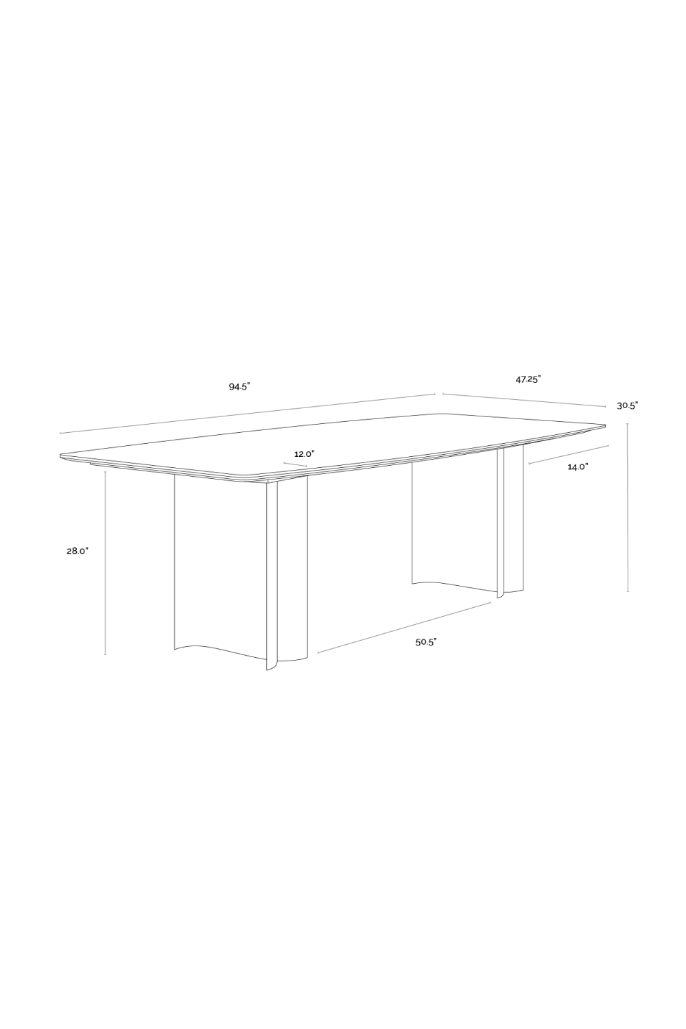Cream Marble Dining Table by Splendido Astara, alternate view 6