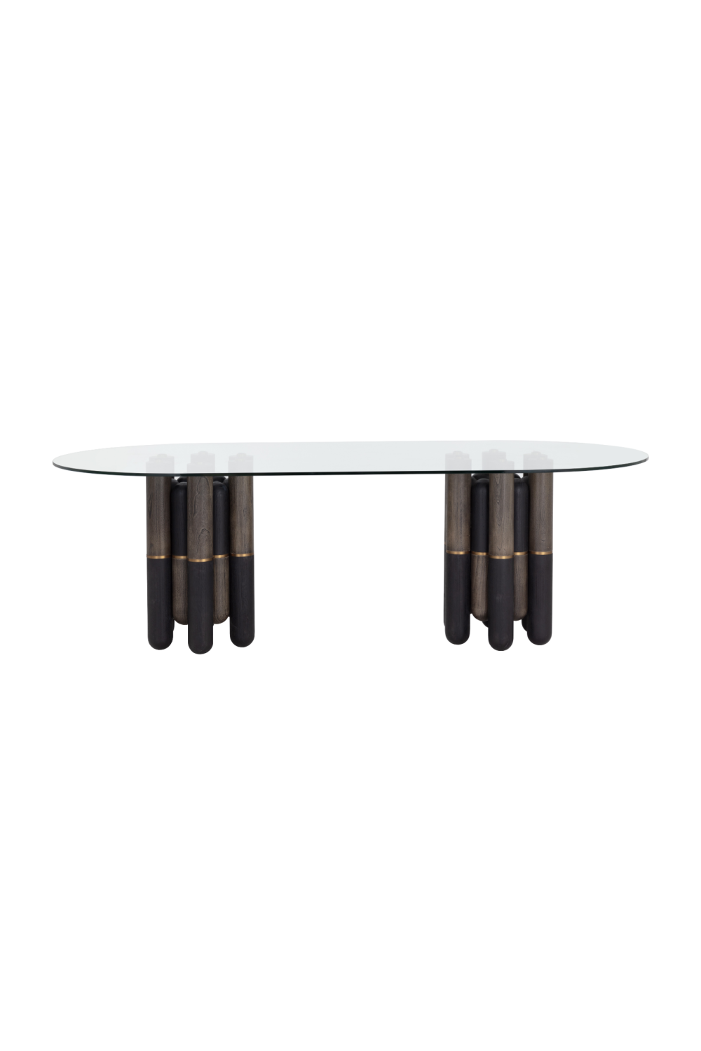 Glass Oval Dining Table by Splendido Yanna