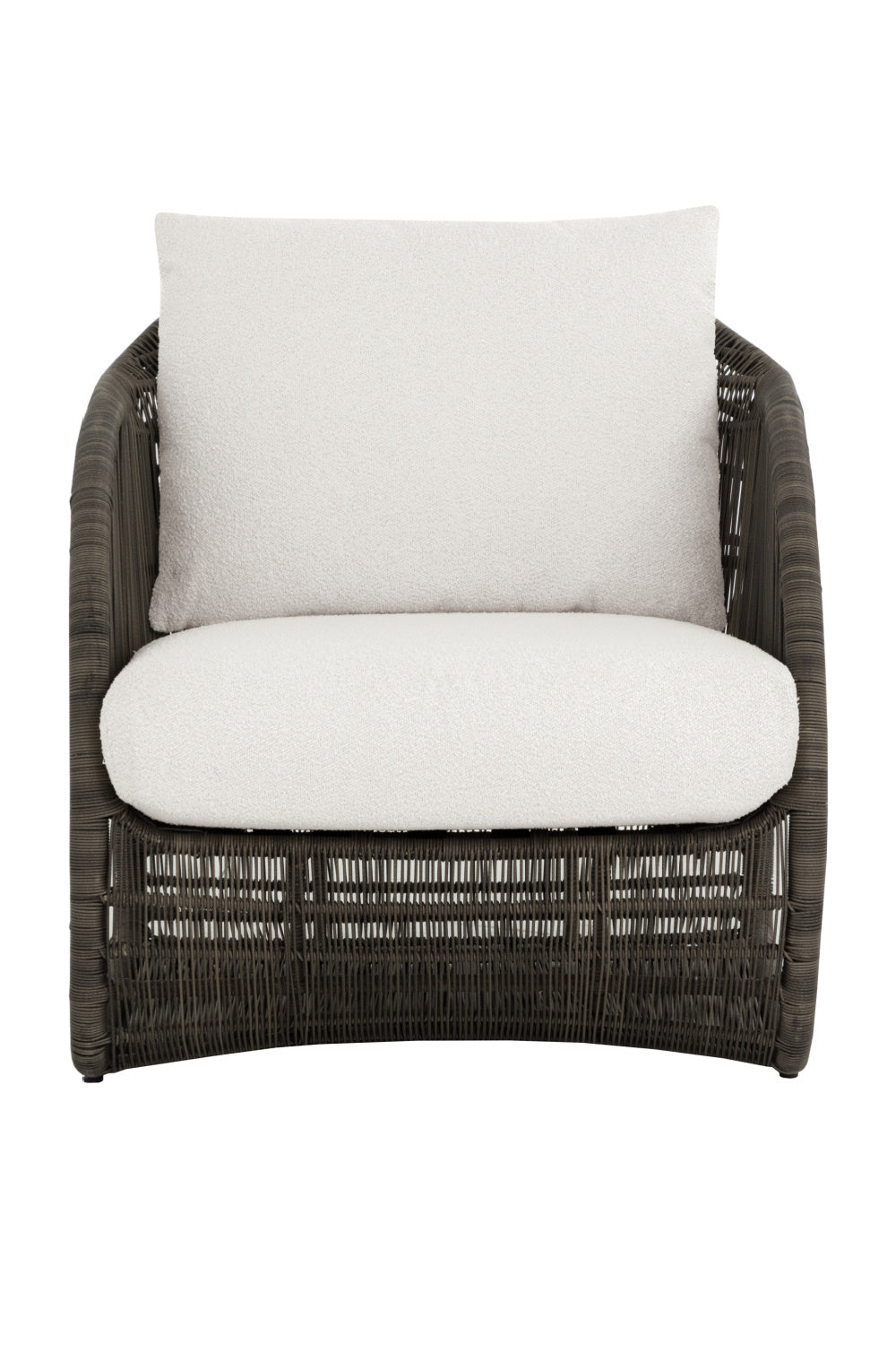 Cream Padded Indoor/Outdoor Lounge Chair by Splendido Tulum, alternate view 3