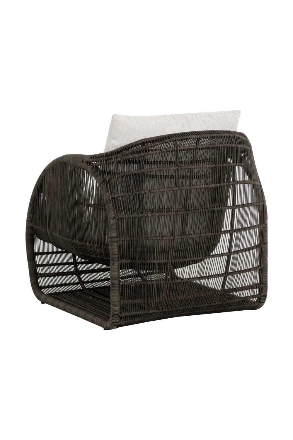 Cream Padded Indoor/Outdoor Lounge Chair by Splendido Tulum, alternate view 5