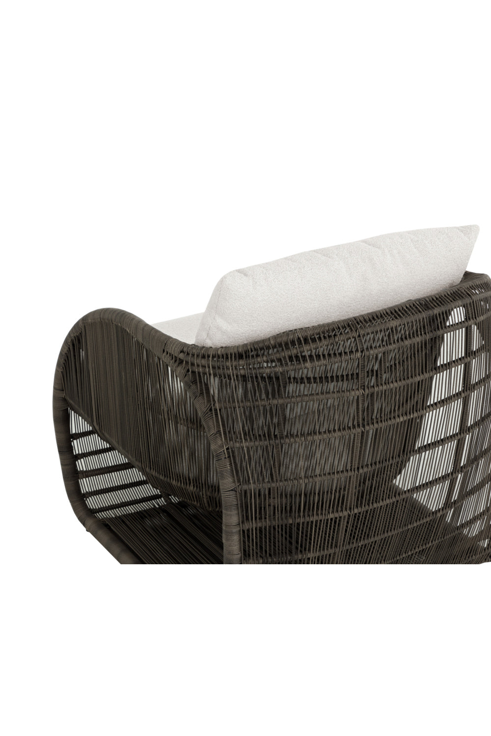 Cream Padded Indoor/Outdoor Lounge Chair by Splendido Tulum, alternate view 6