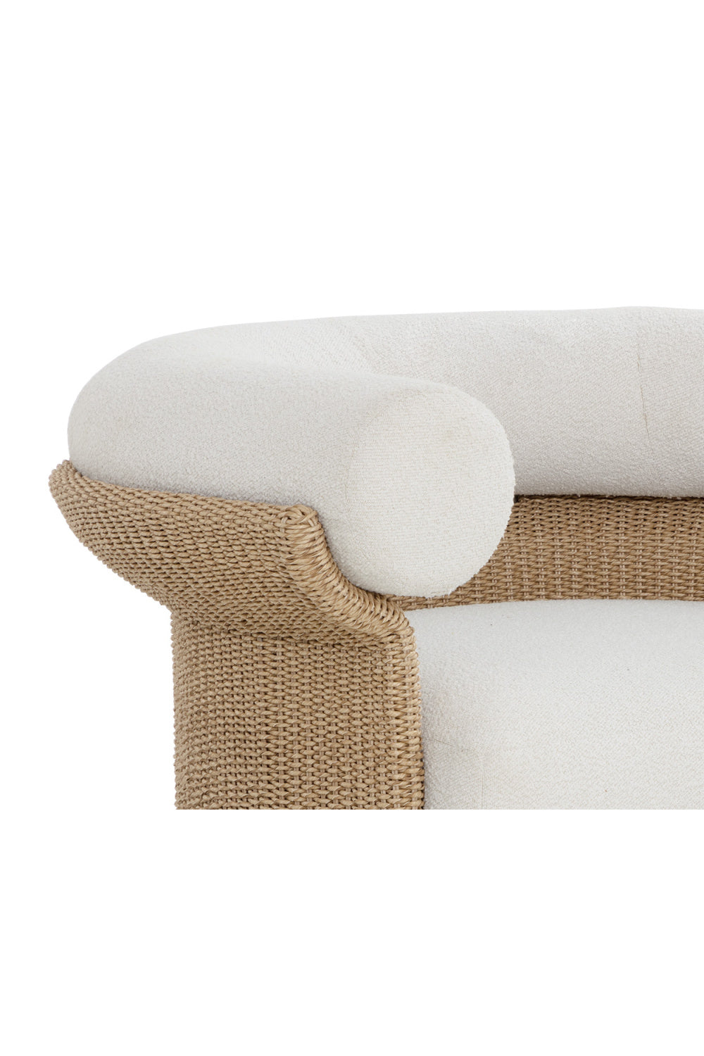 Woven Wicker Indoor/Outdoor Lounge Chair by Splendido Asos, alternate view 7
