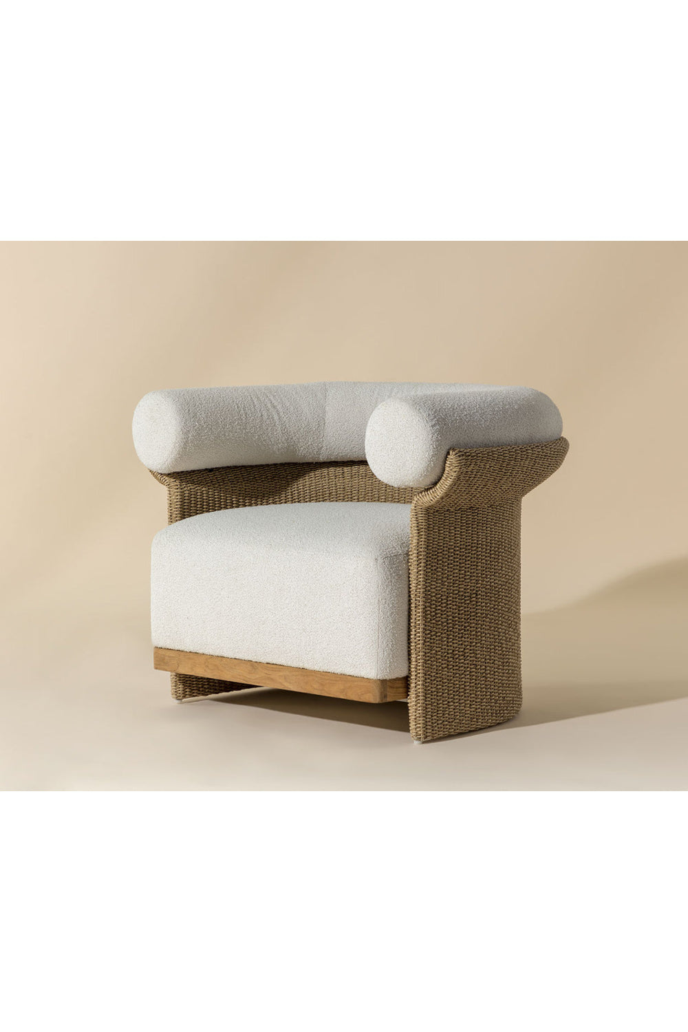 Woven Wicker Indoor/Outdoor Lounge Chair by Splendido Asos, alternate view 4