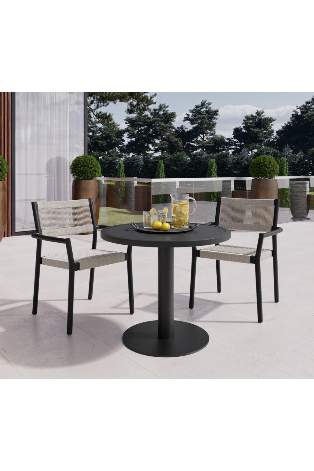 Stackable Outdoor Dining Armchairs (2) by Splendido Kavala Outdoor Dining Chair, alternate view 11