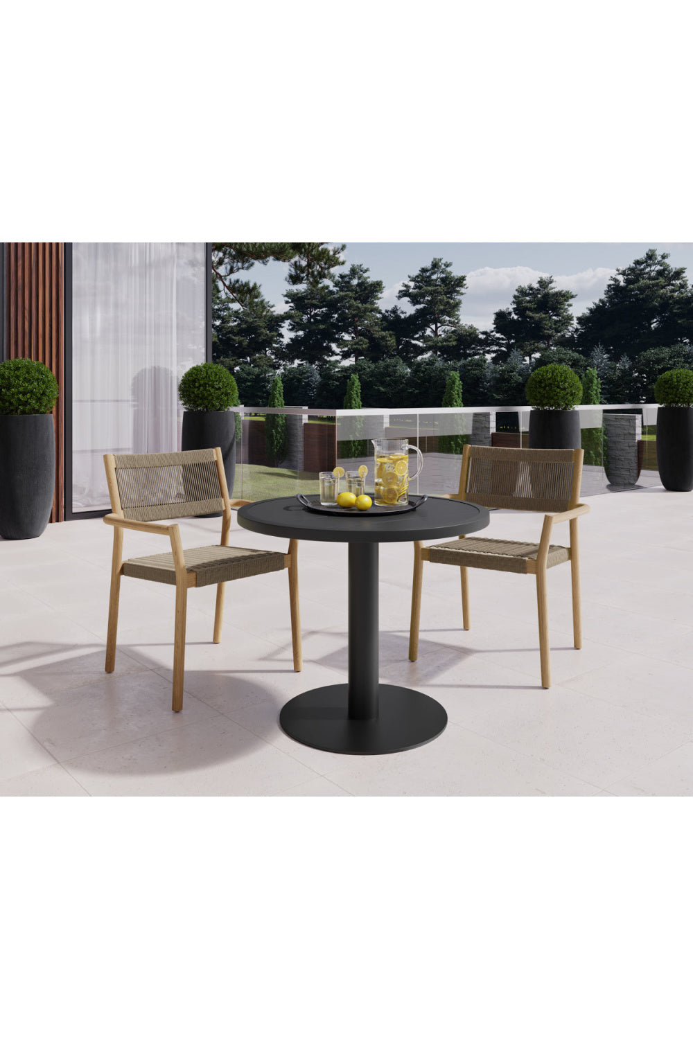 Stackable Outdoor Dining Armchairs (2) by Splendido Kavala Outdoor Dining Chair, alternate view 21