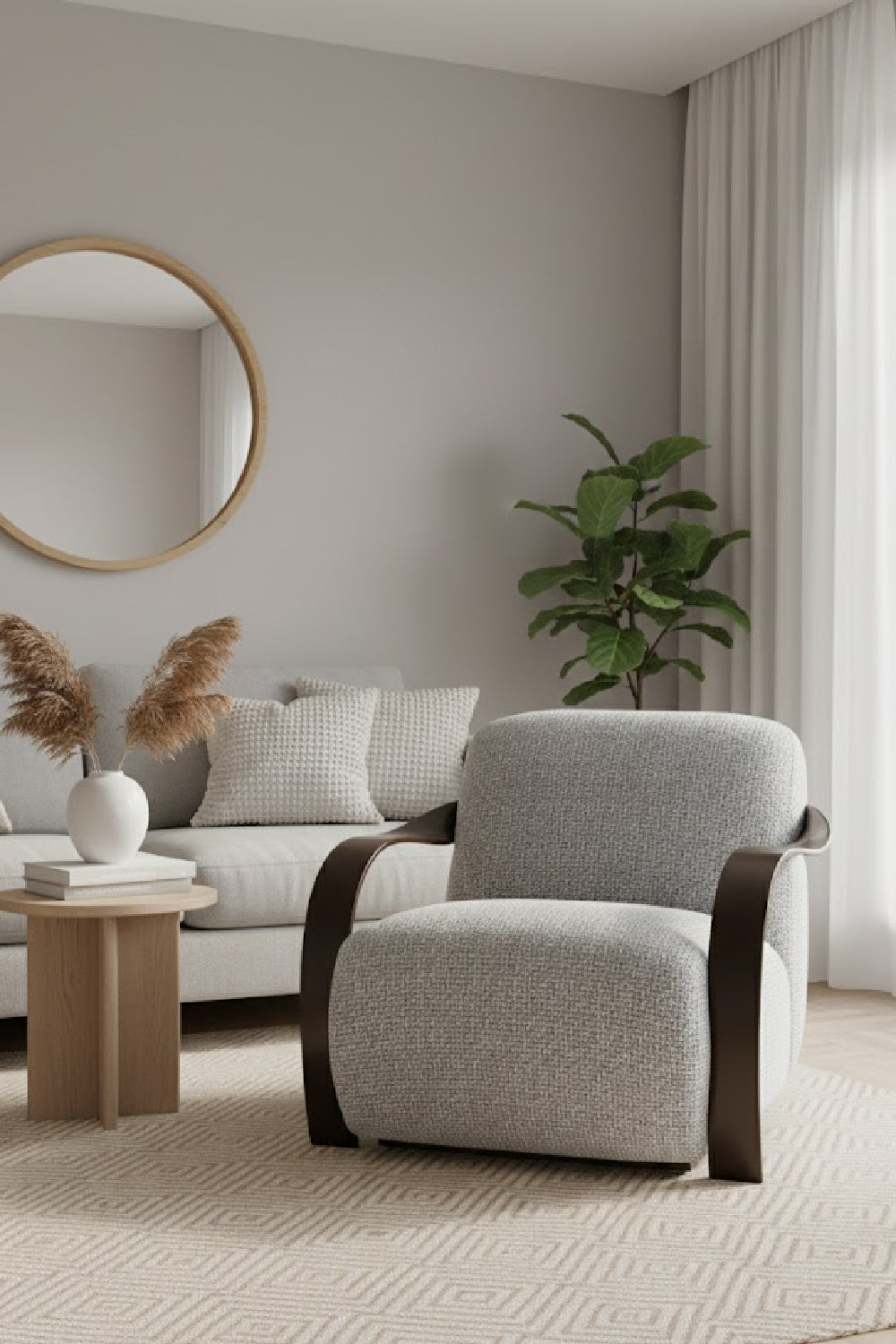 Twisted Brass Arm Lounge Chair by Splendido Sonesta Accent Chair, alternate view 2