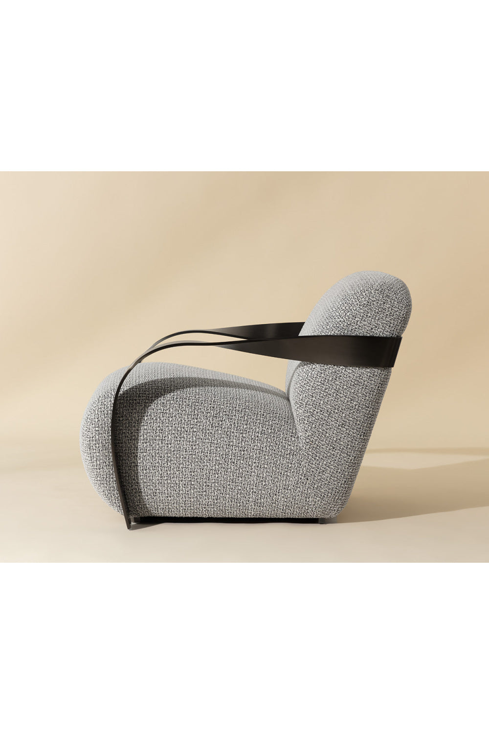Twisted Brass Arm Lounge Chair by Splendido Sonesta Accent Chair, alternate view 9
