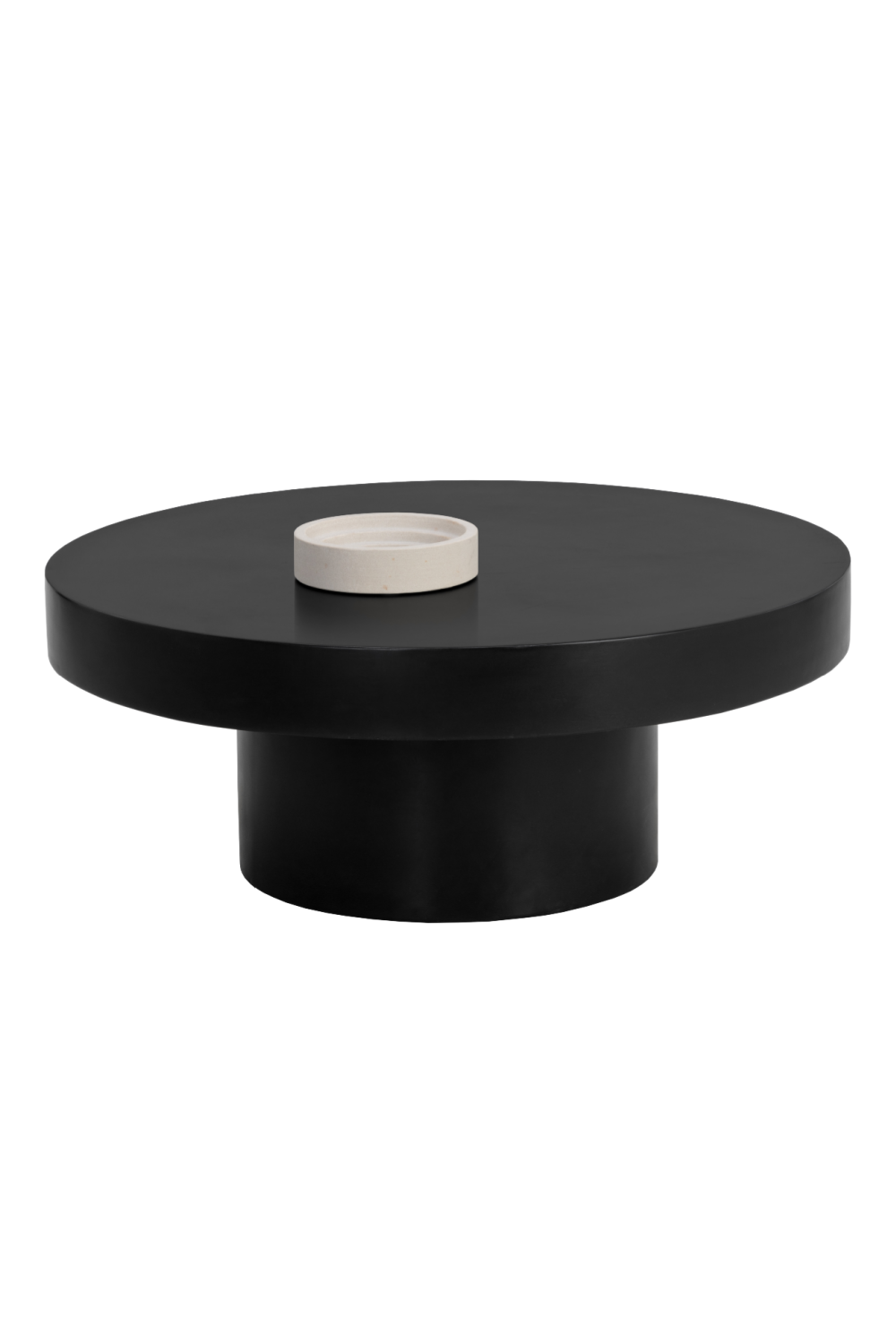 Round Gray Concrete Indoor/Outdoor Coffee Table by Splendido Brando, alternate view 3